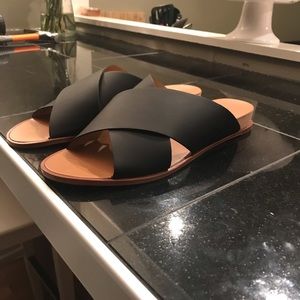 Black Slide Sandals